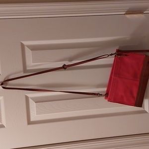 The sak three tone leather cross body purse